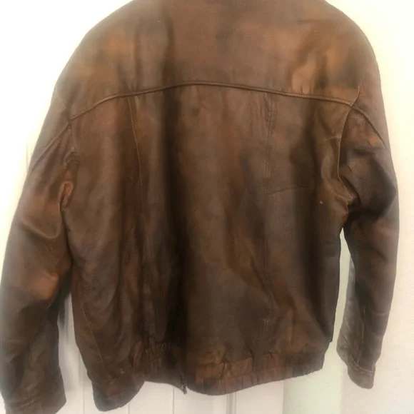 Custom made in Hong Kong Buck Skin XXL leather jacket - dark brown - Picture 2 of 5